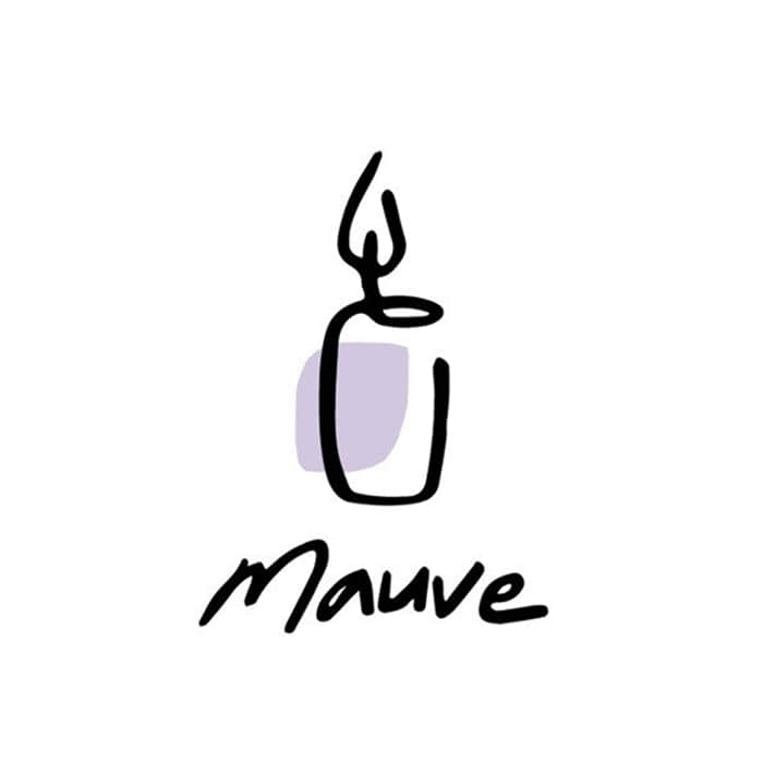 mauve candle Logo design &amp; branding