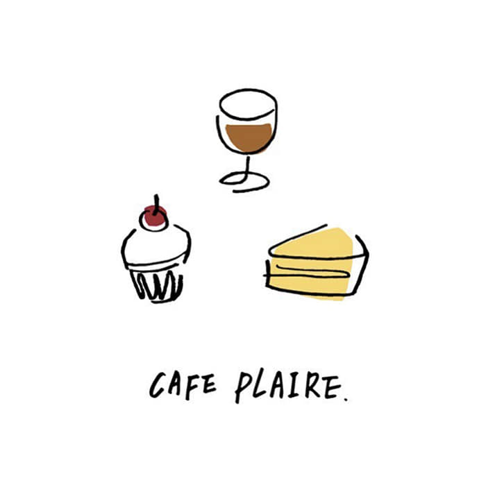 cafe plaire Logo design