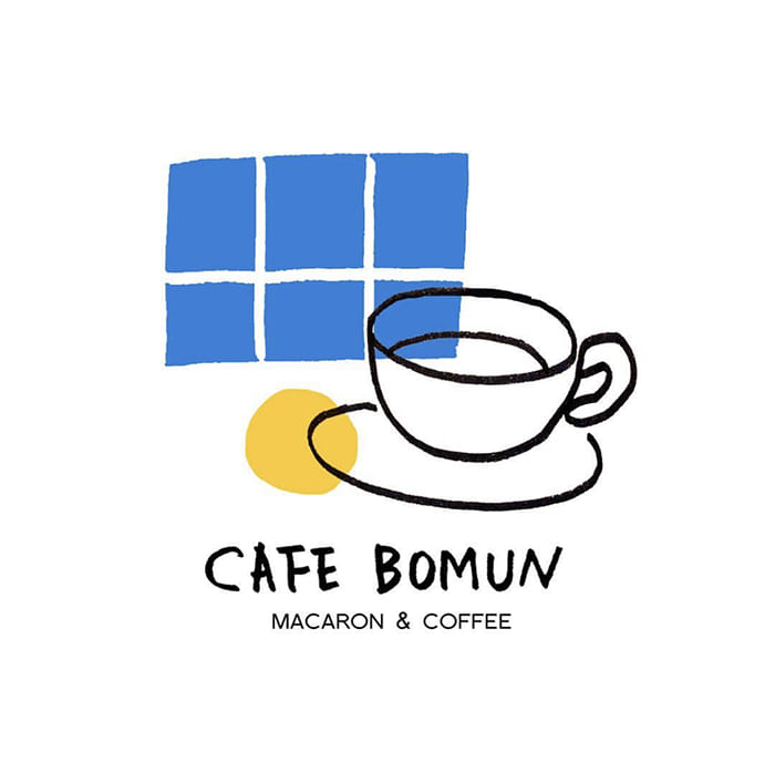 cafe bomun Logo deisgn